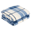 Check Fleece 2 Pack Throw Blue