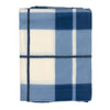 Check Fleece 2 Pack Throw Blue