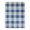 Check Fleece 2 Pack Throw Blue