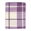  Throws - Check Fleece 2 Pack Throw Lilac Riva Home