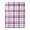  Throws - Check Fleece 2 Pack Throw Lilac Riva Home