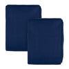  Throws - Plain Fleece 2 Pack Throw Blue Riva Home