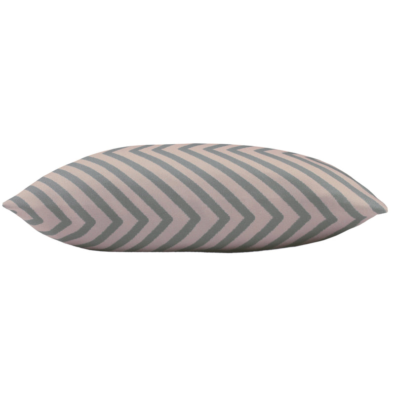 Geometric Pink Cushions - Zig Zag  Cushion Cover Blush/Grey Furn