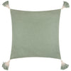 Plain Green Cushions - Eden Slub Cotton Cushion Cover Sage Furn