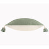 Plain Green Cushions - Eden Slub Cotton Cushion Cover Sage Furn