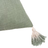 Plain Green Cushions - Eden Slub Cotton Cushion Cover Sage Furn