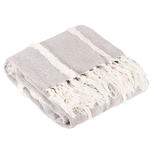  Throws - Tufted Rainbow  Throw Grey Riva Home