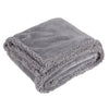  Throws - Sherpa Fleece  Throw Grey Riva Home