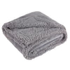  Throws - Sherpa Fleece  Throw Grey Riva Home