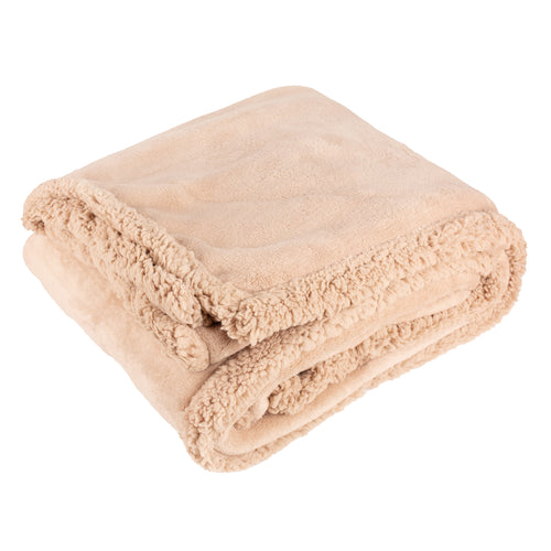  Throws - Sherpa Fleece  Throw Mocha Riva Home