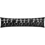  Cushions - Skeletons  Draught Excluder Black Evans Lichfield