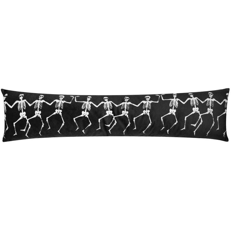  Cushions - Skeletons  Draught Excluder Black Evans Lichfield