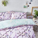 Style Lab Marble Duvet Cover Set in Pastels