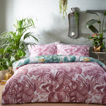 furn. Medinilla Tropical Duvet Cover Set in Mint/Lilac