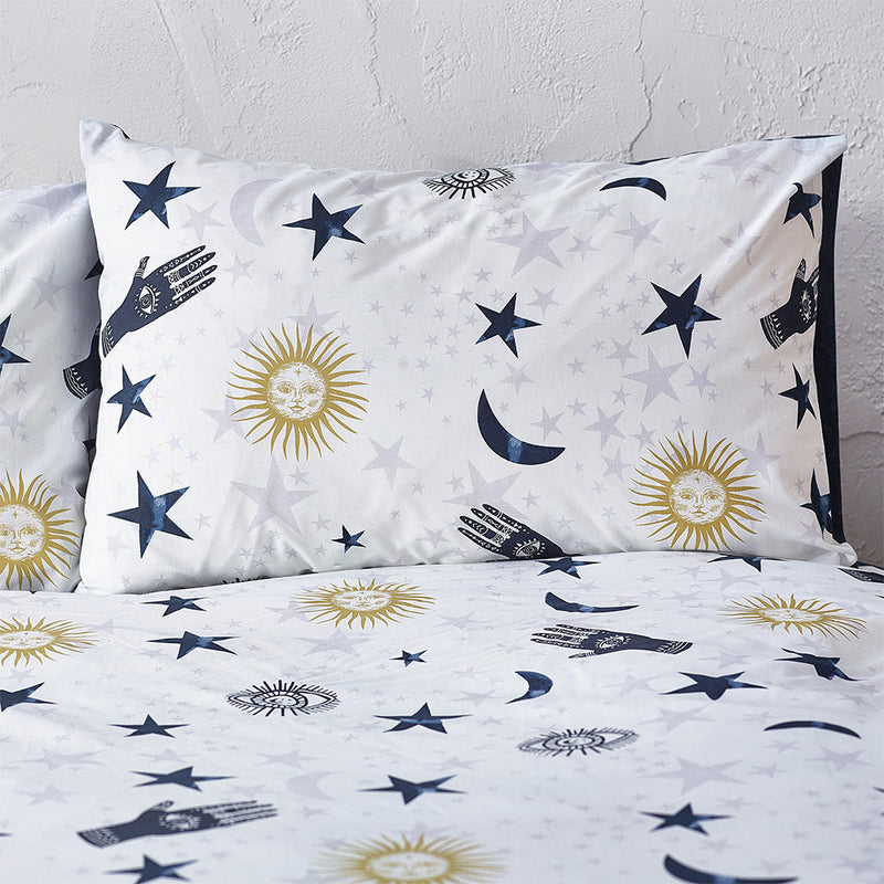 Style Lab Stargazer Duvet Cover Set in Navy/White