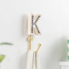  Accessories - Alphabet K Set of 1 Wall Hooks Ivory/Black Heya Home