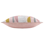 Abstract Pink Cushions - Barcelona Art Deco Feather Filled Cushion Blush Paoletti
