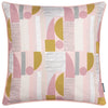 Abstract Pink Cushions - Barcelona Art Deco Feather Filled Cushion Blush Paoletti