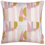 Abstract Pink Cushions - Barcelona Art Deco Feather Filled Cushion Blush Paoletti