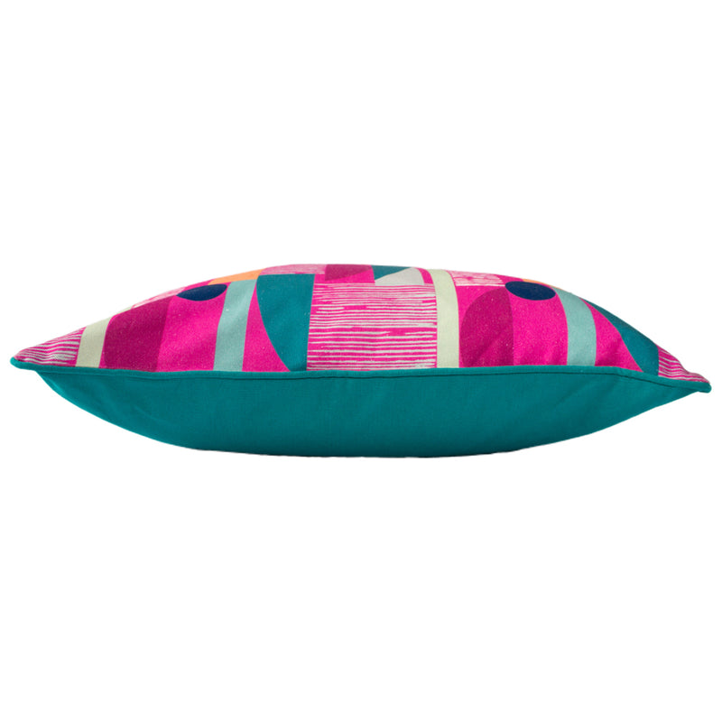 Paoletti Barcelona Art Deco Cushion Cover in Fuchsia