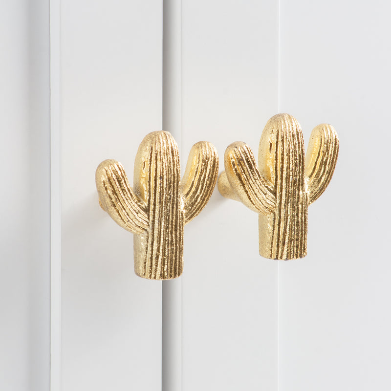  Accessories - Cactus  Set of 4 Drawer Knobs Gold furn.