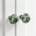  Accessories - Angled Set of 4 Drawer Knobs Ceramic Wylder