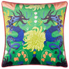 Kate Merritt Dragons Illustrated Cushion Cover in Emerald