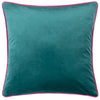 Kate Merritt Gustave Illustrated Cushion Cover in Emerald/Pink