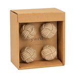  Accessories - Jute Knot Set of 4 Drawer Knobs Natural Yard