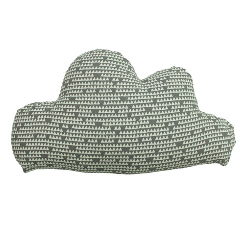 little furn. Printed Cloud Kids Ready Filled Cushion in Grey