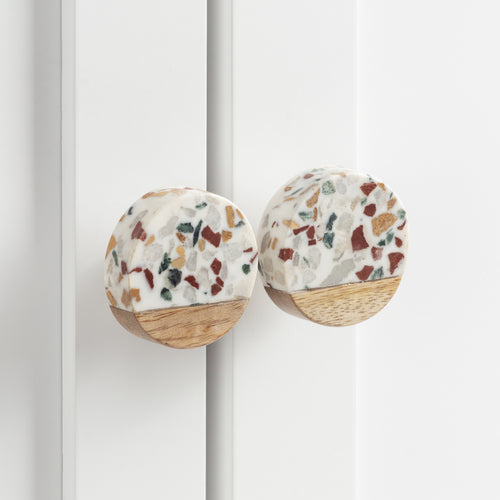  Accessories - Resin Wood Set of 6 Drawer Knobs Multicolour HÖEM