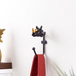  Accessories - Rhino Set of 1 Wall Hooks Black/Gold Heya Home