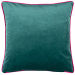 Kate Merritt Spring Blooms Illustrated Cushion Cover in Green/Fuchsia