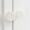  Accessories - White Marble Set of 6 Drawer Knobs White HÖEM