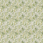 Floral Green Fabric - Aberduna Printed Cotton Fabric (By The Metre) Linen Voyage Maison