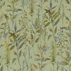 Floral Green Fabric - Aberduna Printed Cotton Fabric (By The Metre) Sage Voyage Maison