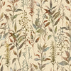 Floral Brown Wallpaper - Aberduna  1.4m Wide Width Wallpaper (By The Metre) Mulberry Voyage Maison