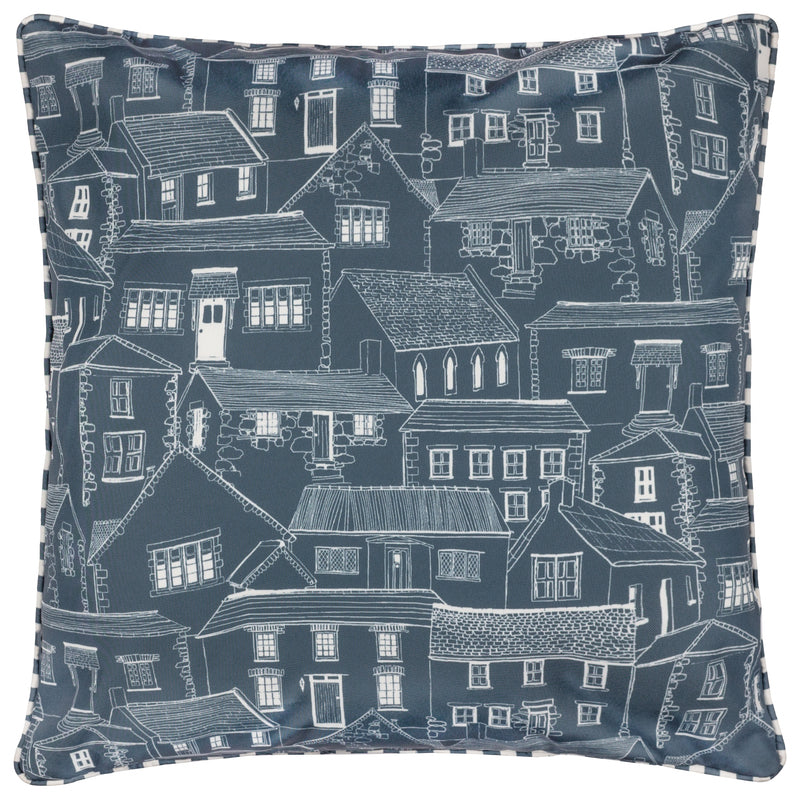  Cushions - Abersoch Town Outdoor Cushion Cover Sail Blue Wylder