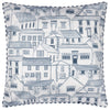 Striped Blue Cushions - Abersoch Town Outdoor Cushion Cover Sail Blue Wylder