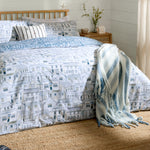  Bedding - Abersoch Town  Duvet Cover Set Sea Blue Wylder