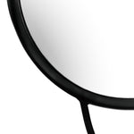 Yard Abstract Double Round Circular Wall Mirror in Black