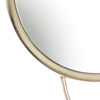 Yard Abstract Double Round Circular Wall Mirror in Brass