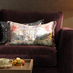 Animal Brown Cushions - Acanthis Printed Cushion Cover Bronze Voyage Maison