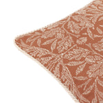 Floral Orange Cushions - Acorn Tonal Jacquard Cushion Cover Brick Morris & Co