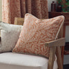 Floral Orange Cushions - Acorn Tonal Jacquard Cushion Cover Brick Morris & Co