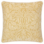 Floral Yellow Cushions - Acorn Tonal Jacquard Cushion Cover Gold Morris & Co