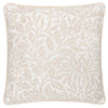 Floral White Cushions - Acorn Tonal Jacquard Cushion Cover Ivory Morris & Co