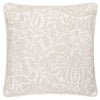 Floral White Cushions - Acorn Tonal Jacquard Feather Rich Filled Cushion Ivory Morris & Co