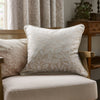 Floral Grey Cushions - Acorn Tonal Jacquard Feather Rich Filled Cushion Linen Morris & Co