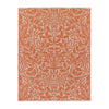 Floral Orange Throws - Acorn Tonal Jacquard Throw Brick Morris & Co